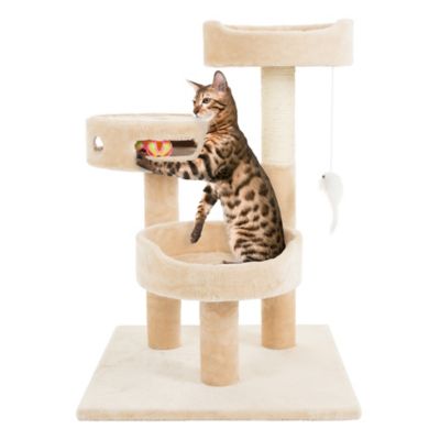 petmaker 3 tier cat tree with scratching pos