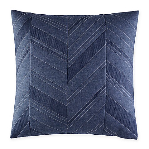 Nautica Cunningham Quilted Square Throw Pillow in Navy - Bed Bath & Beyond