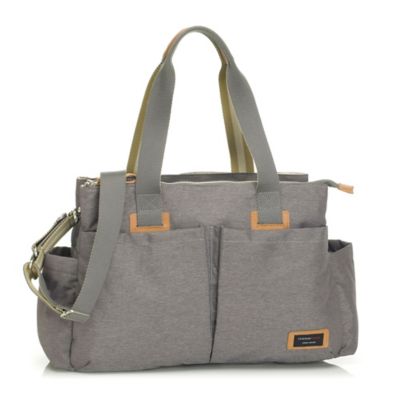 Storksak Travel Shoulder Diaper Bag in Grey - buybuy BABY