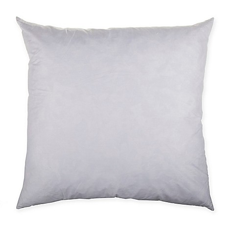 Make-Your-Own-Pillow Square Throw Pillow Feather Insert in White - Bed Bath & Beyond