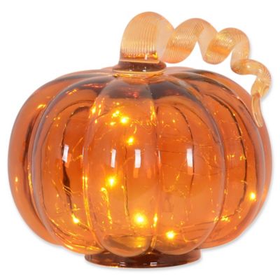 LED Glass Pumpkin - Bed Bath & Beyond