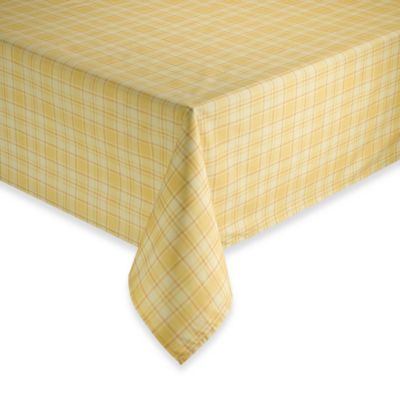 laminated tablecloth oval plaid tuscan fabric
