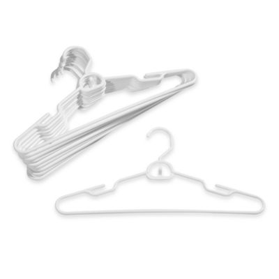 10-count Attachable Hangers in White - Bed Bath & Beyond