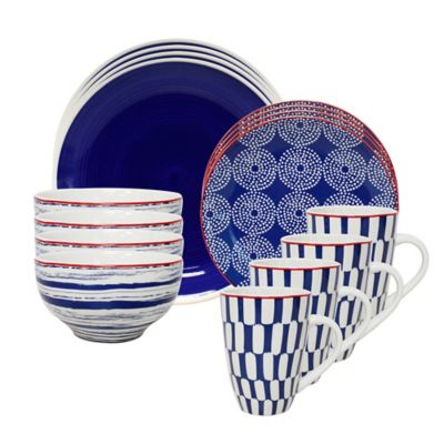 Euro Ceramica Simpatico Collection Service De Table 16 Pièces En