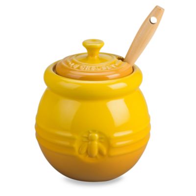 Buy Le Creuset® Honey Pot with Silicone Dipper in Dijon from Bed Bath ...