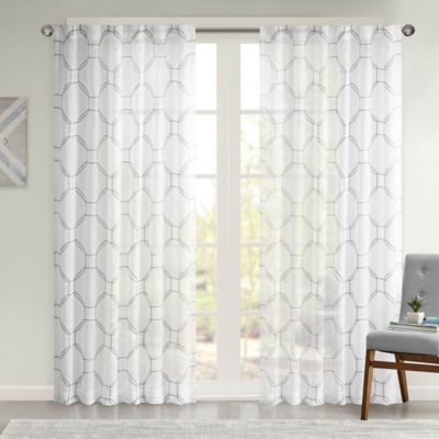 Grey And White Sheer Curtains Home The Honoroak