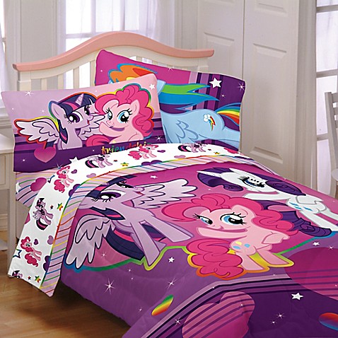 hasbro® my little pony® ponyfied reversible comforter set - bed bath