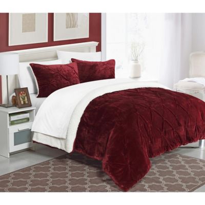buy burgundy comforter set from bed bath & beyond