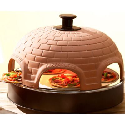 Pizzarette Classic 6-Person Mini Pizza Oven With Cooking Stone - Bed ...