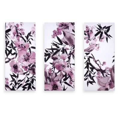 Kyoto Cherry Blossom Wall Art  Set of 3 Bed  Bath  Beyond 