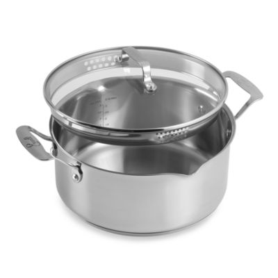 Emerilware™ Stainless Steel 5-Quart Soup Pot with Pouring Spout - Bed ...