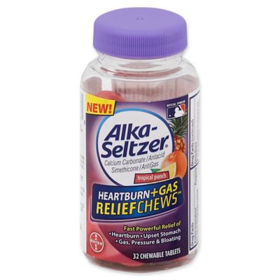 seltzer alka gas heartburn chewable tablets punch relief count bedbathandbeyond