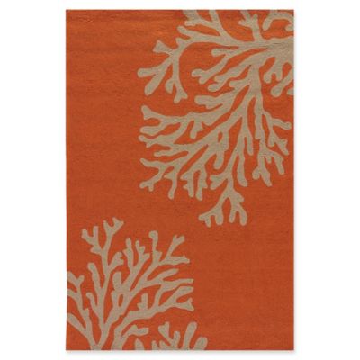 Jaipur Rugs Grant Citrus 5 X 7.6 Indoor/Outdoor Rug - Orange/Blue ...