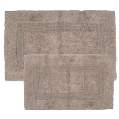 192055431998 UPC - Nottingham Home Reversible Bath Mat In Taupe (Set ...