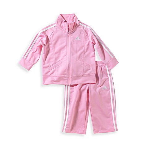 Buy Adidas® Kids Infant Girl's Size 12 Months Tricot Tracksuit Set in ...