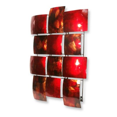  Red  12 Rectangle Metal Wall Art  Bed Bath Beyond