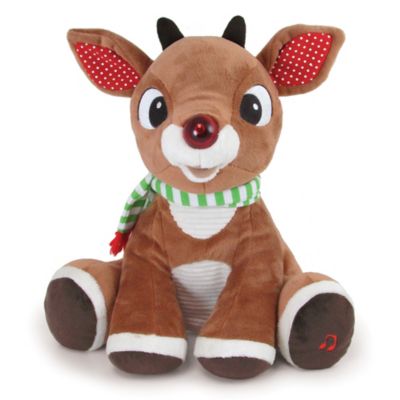 light up rudolph stuffed animal