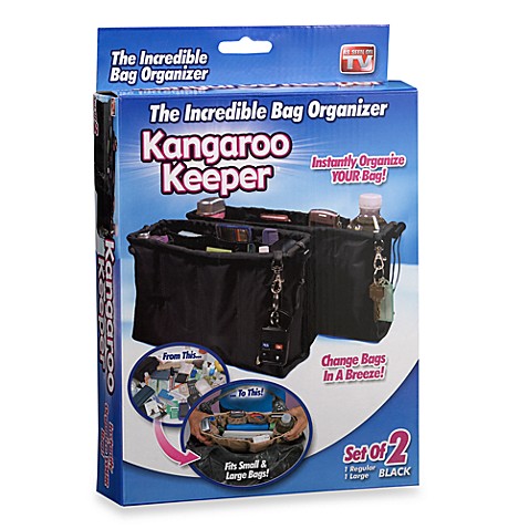 Kangaroo Keeper Bag Organizer (Set of 2) - Black - Bed Bath & Beyond