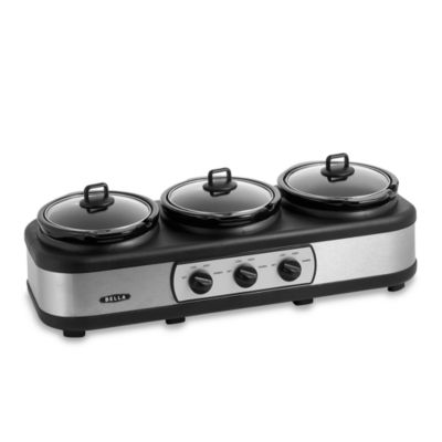 Bella Triple Slow Cooker Buffet and Serve - Bed Bath & Beyond