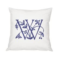 cathys concepts floral initial throw pillo