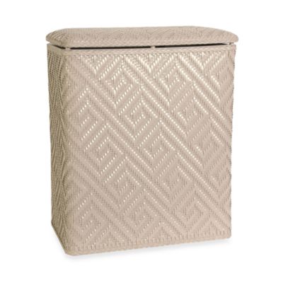 Buy Athena Upright Hamper in Linen from Bed Bath & Beyond