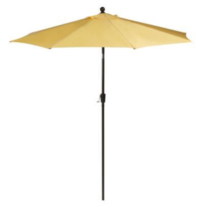 9-foot Round Aluminum Patio Umbrella In Buttercup - Bed Bath & Beyond