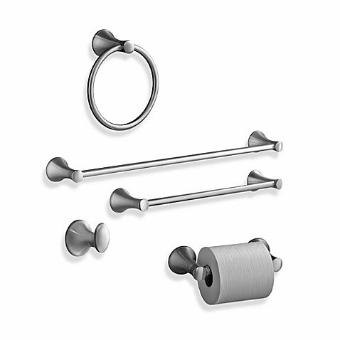 Buy Kohler? Coralais Brushed Nickel 18 Towel Bar from Bed Bath ...