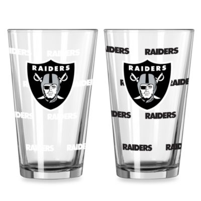 Buy NFL Oakland Raiders Color Changing Pint Glasses (Set of 2) from Bed ...