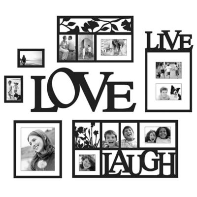 WallverbsÃ¢Â„Â¢ Live, Love, Laugh 7-Piece Frames and Plaque Set - Bed ... - WallverbsÃ¢Â„Â¢ Live, Love, Laugh 7-Piece Frames and Plaque Set - Bed Bath &  Beyond