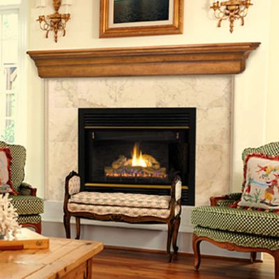 Lindon Mission Oak Finish Fireplace Mantel Shelf - Bed Bath & Beyond