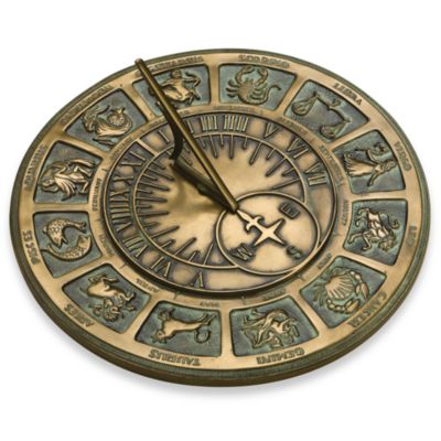 Rome Industries® Zodiac Sundial in Bronze - Bed Bath & Beyond