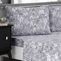 jersey knit sheets sheet cotton brielle grey bed beyond bath bedbathandbeyond