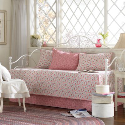 Laura Ashley Carlie Pink Daybed Bedding Set - Bed Bath & Beyond