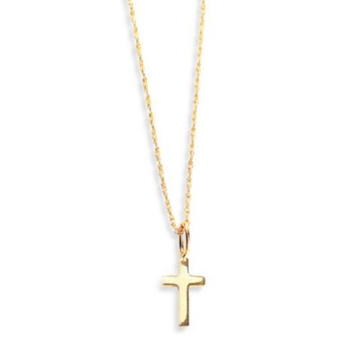 Elegant Baby® 14K Gold Cross Necklace - buybuy BABY