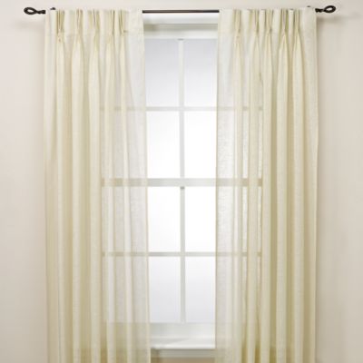 Buy Cosmo Back Tab Pinch Pleat 108-Inch Window Curtain Panel from Bed ...
