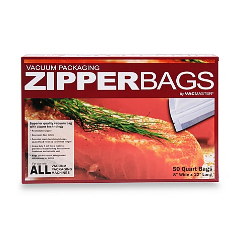 Buy VacMaster® Vacuum Packaging Quart Zipper Bags (Set of 50) from