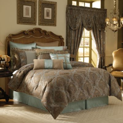 comforter croscill laviano bed bedding beyond bath sets queen brown beige king bedroom bedbathandbeyond