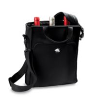 wine enthusiast 3 bottle neoprene wine tote bag