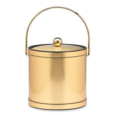 Kraftware™ Brushed Brass Mylar Ice Bucket - Bed Bath & Beyond