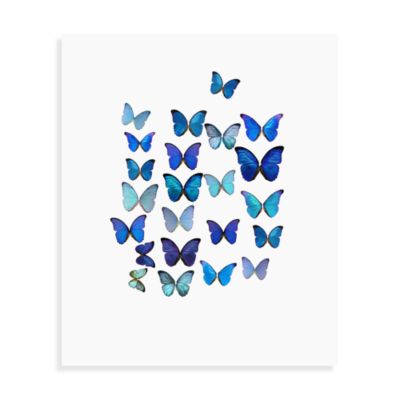 Blue Butterflies I Wall Art - Bed Bath & Beyond