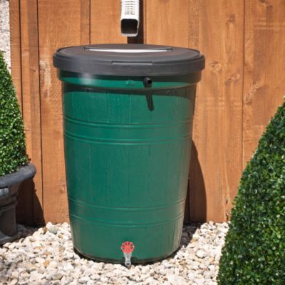 25 Gallon Water Collection Barrel in Green - Bed Bath & Beyond