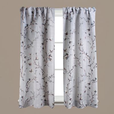 Saturday Knight Willows Rod Pocket Window Curtain Panels In Neutral
