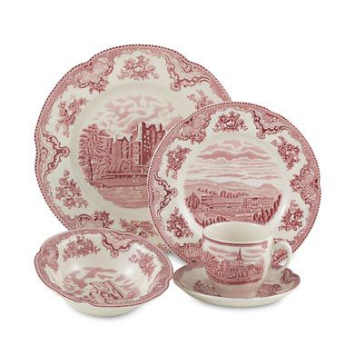 Johnson Brothers Old Britain Castles 20-Piece Dinnerware Set - Bed Bath ...