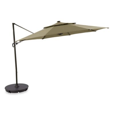 11-Foot Round Solar Cantilever Umbrella