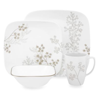 Corelle® Square™ Shadow Dance 16-Piece Dinnerware Set - Bed Bath & Beyond