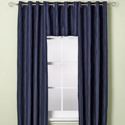 Venice Window Curtain Valance in Navy
