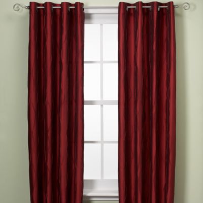 Buy Red Panels Curtains from Bed Bath & Beyond - Venice Window Curtain Panel - 63-Inch - Red