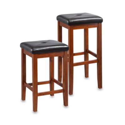 Crosley Upholstered Square-Seat Bar Stools (Set of 2 ...