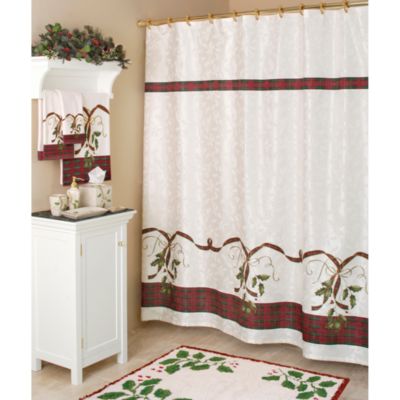 Lenox® Holiday Nouveau Fabric Shower Curtain - Bed Bath & Beyond
