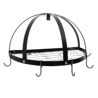 old dutch international ltd.dome hanging pot rack with grid 16 hook